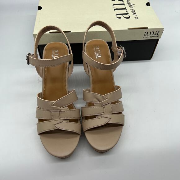 a.n.a Womens Billie Heeled Sandals Nude Color Size 10M - Picture 3 of 11